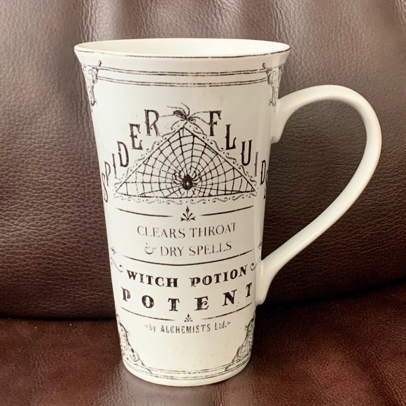 Spiders Fluids 222 Fifth Hallow Apothecary Large Halloween Latte Mug - Picture 2 of 11